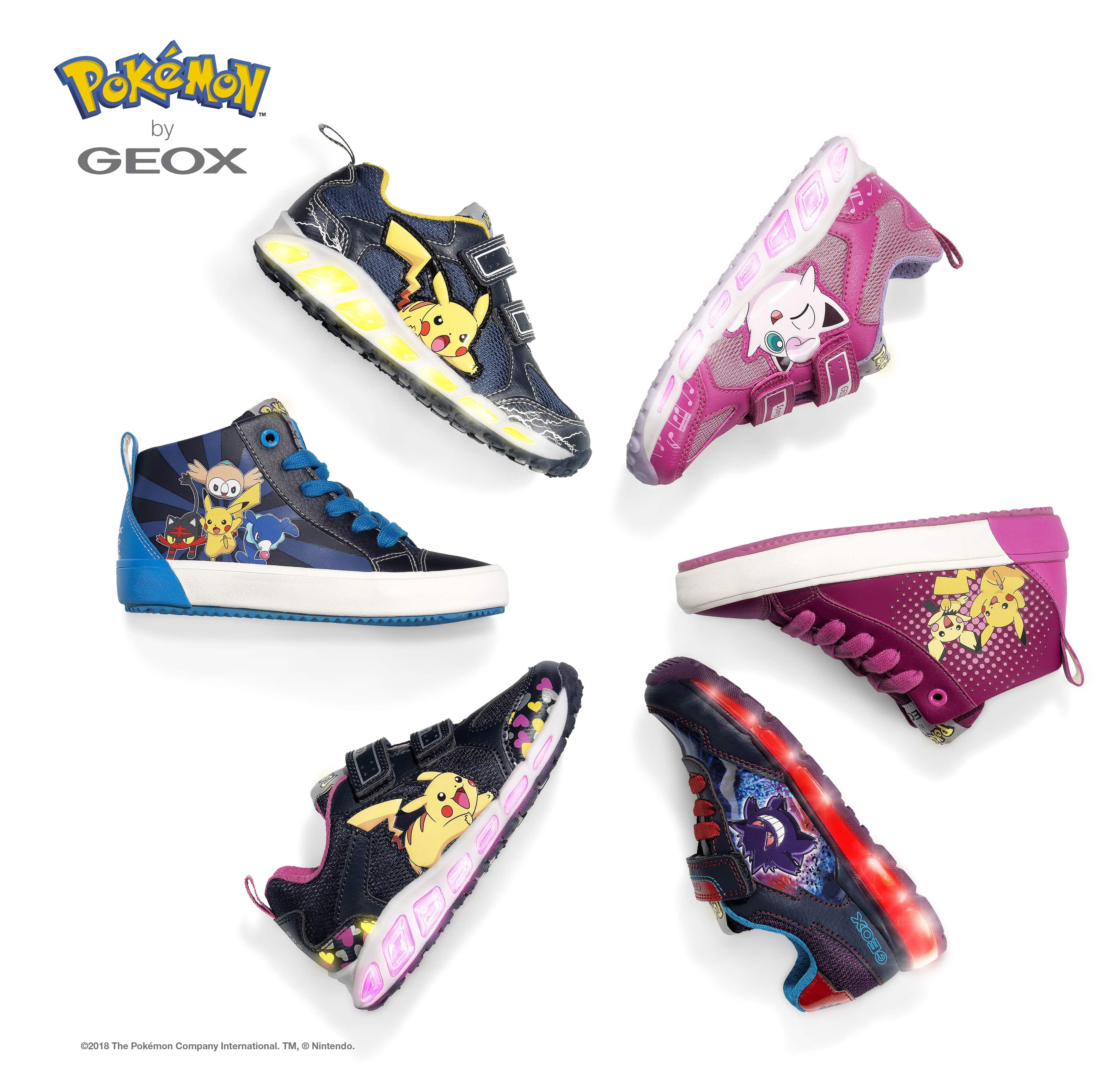 In vendita la collezione di calzature Pokémon by Geox Autunno-Inverno 2018/19  - Licensing Italia