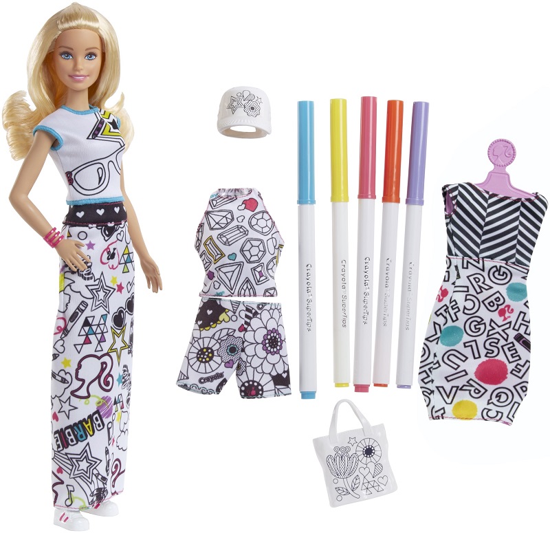 barbie crayola